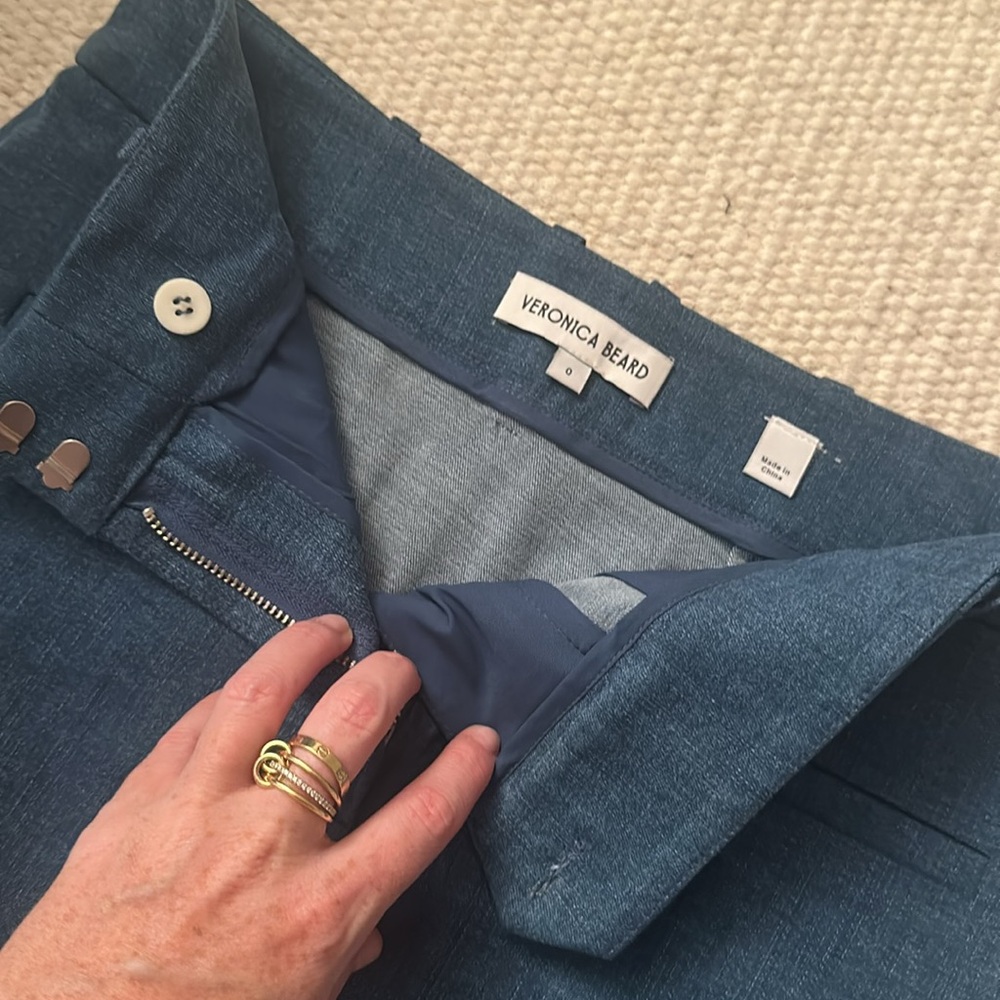 VERONICA BEARD Elara denim mini skirt - Picture 4 of 4